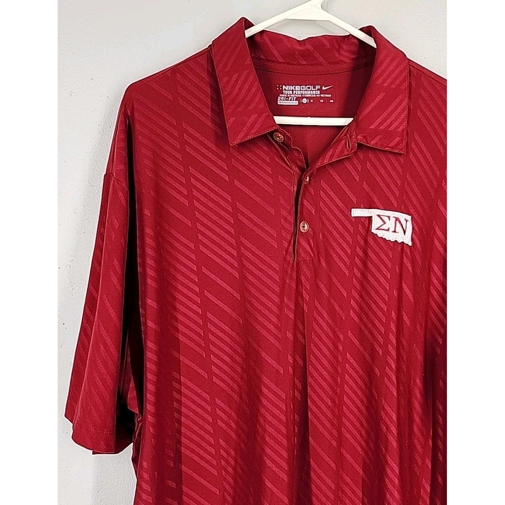 Nike Golf Tour Performance Dri-fit‎ Mens XL Oklahoma Embroidered, Golf Polo